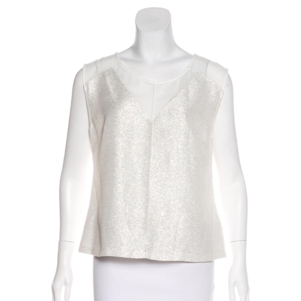 ROBERTO RODRIGUEZ NWT S Winter metallic top